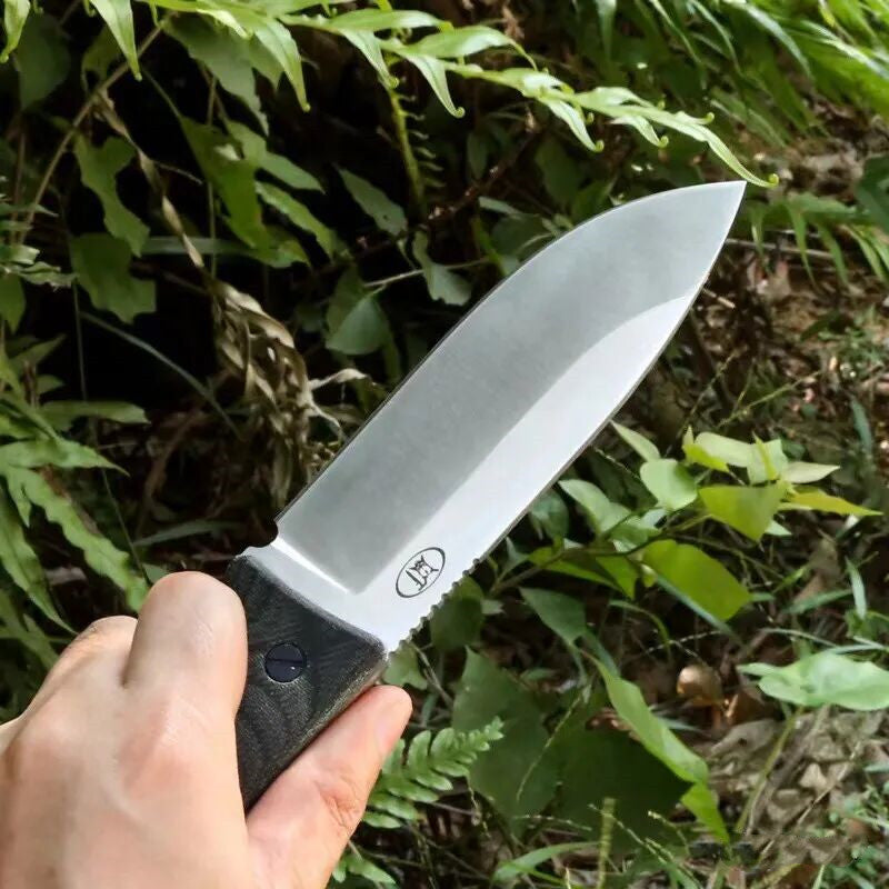 HJF A8 Steel Micarta Handle Fixed Blade Knife
