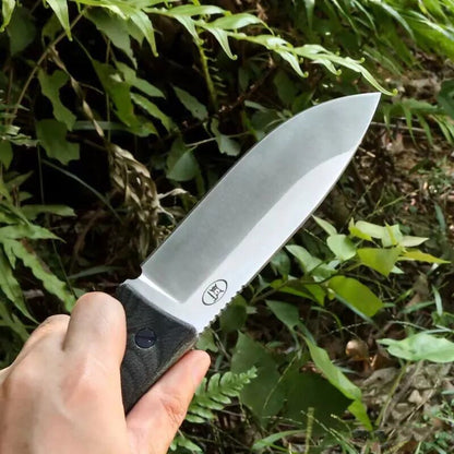 HJF A8 Steel Micarta Handle Fixed Blade Knife