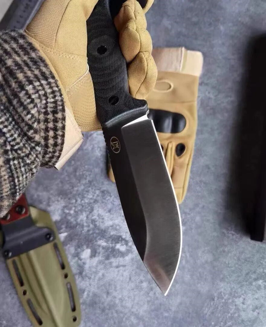 HJF A8 Steel Micarta Handle Fixed Blade Knife