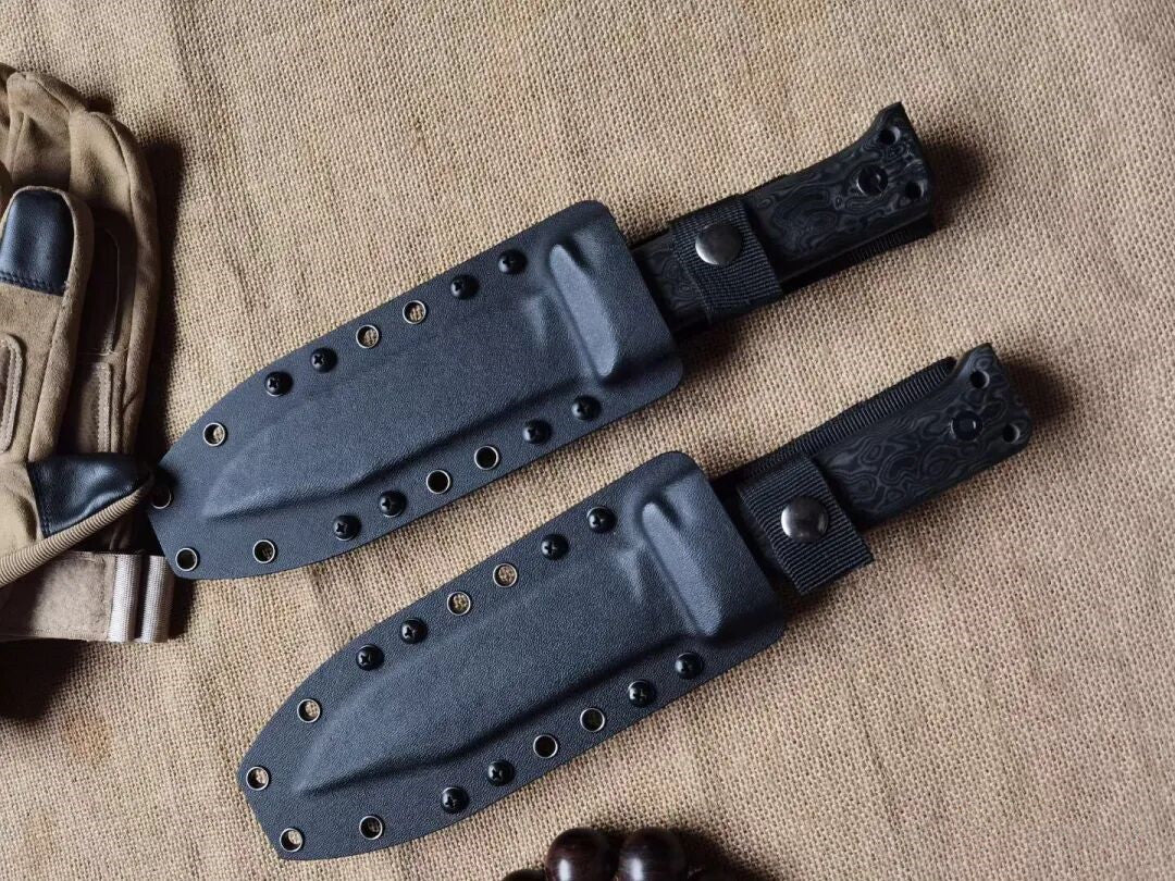 HJF Bullet Hole A8 Steel G10 Handle Fixe Blade Bushcraft Knife