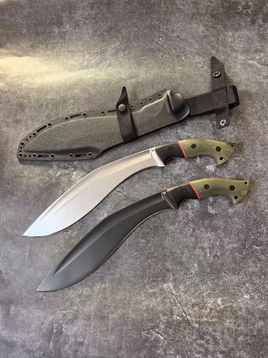 HJF Mad Ox Kukri  Tactical DC53 Steel Fixed Blade Knife