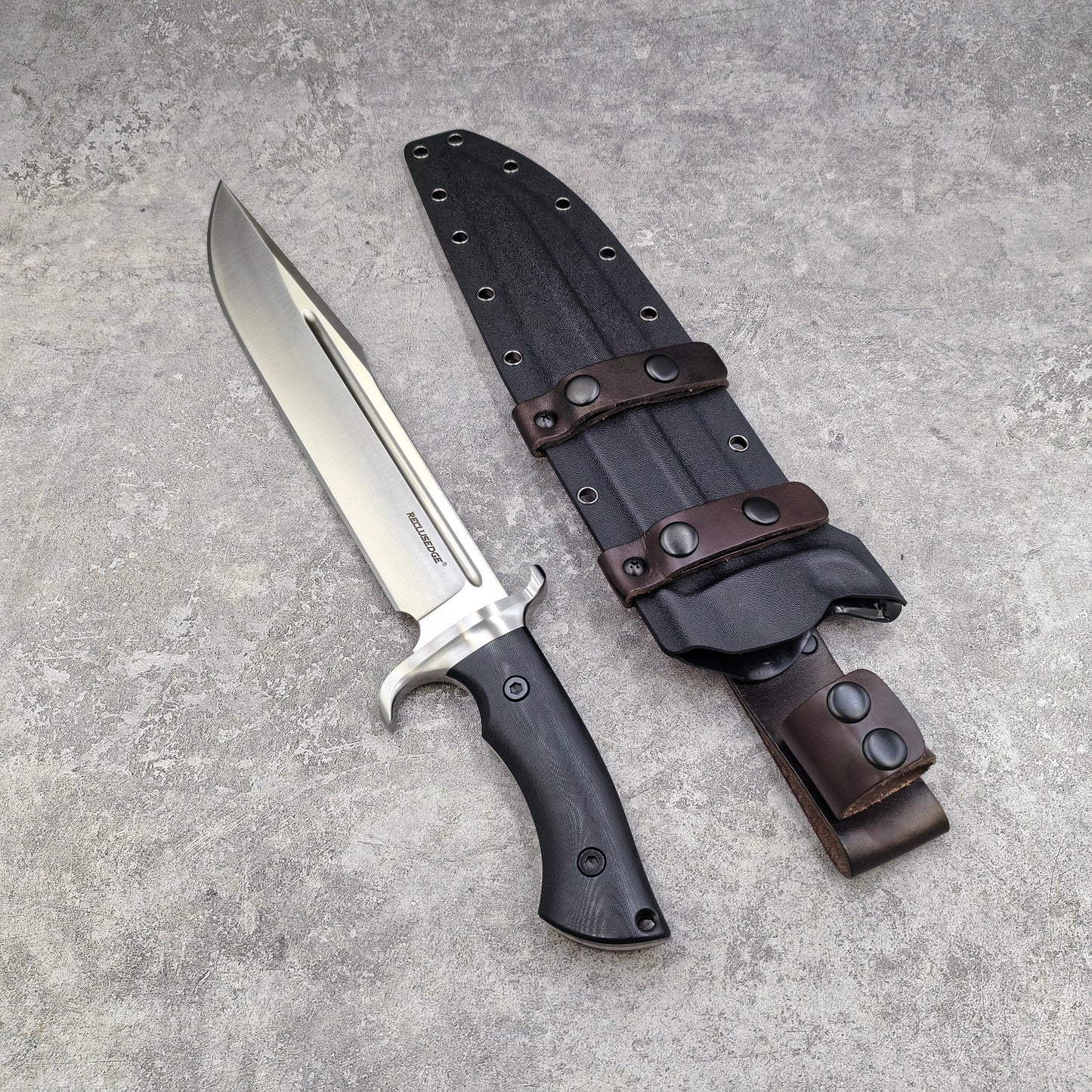 Reclusedge Black Bear IV A8 Steel G10 Handle Fixe Blade Bowie Knife