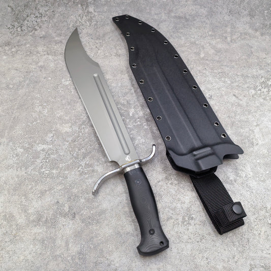 Bison Tactical DC53 Steel Fixed Blade Knife Bowie Knife ZR
