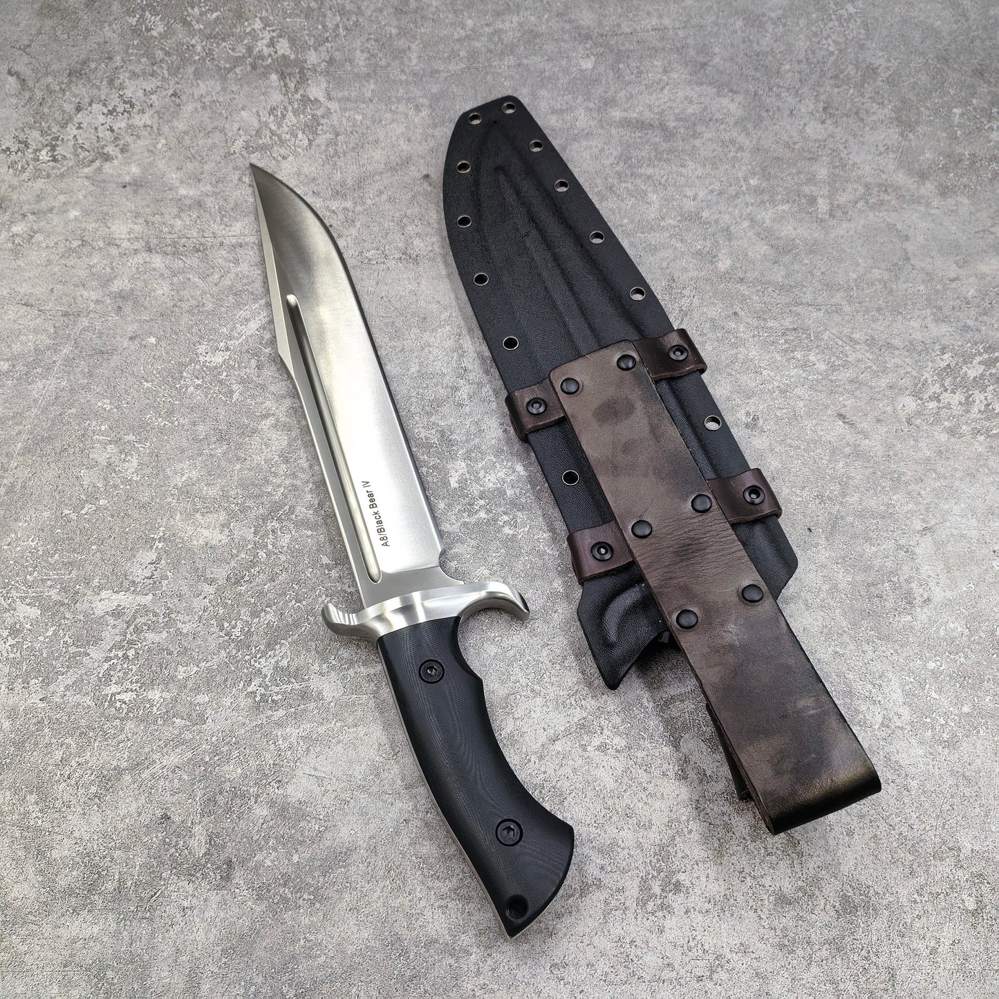Reclusedge Black Bear IV A8 Steel G10 Handle Fixe Blade Bowie Knife