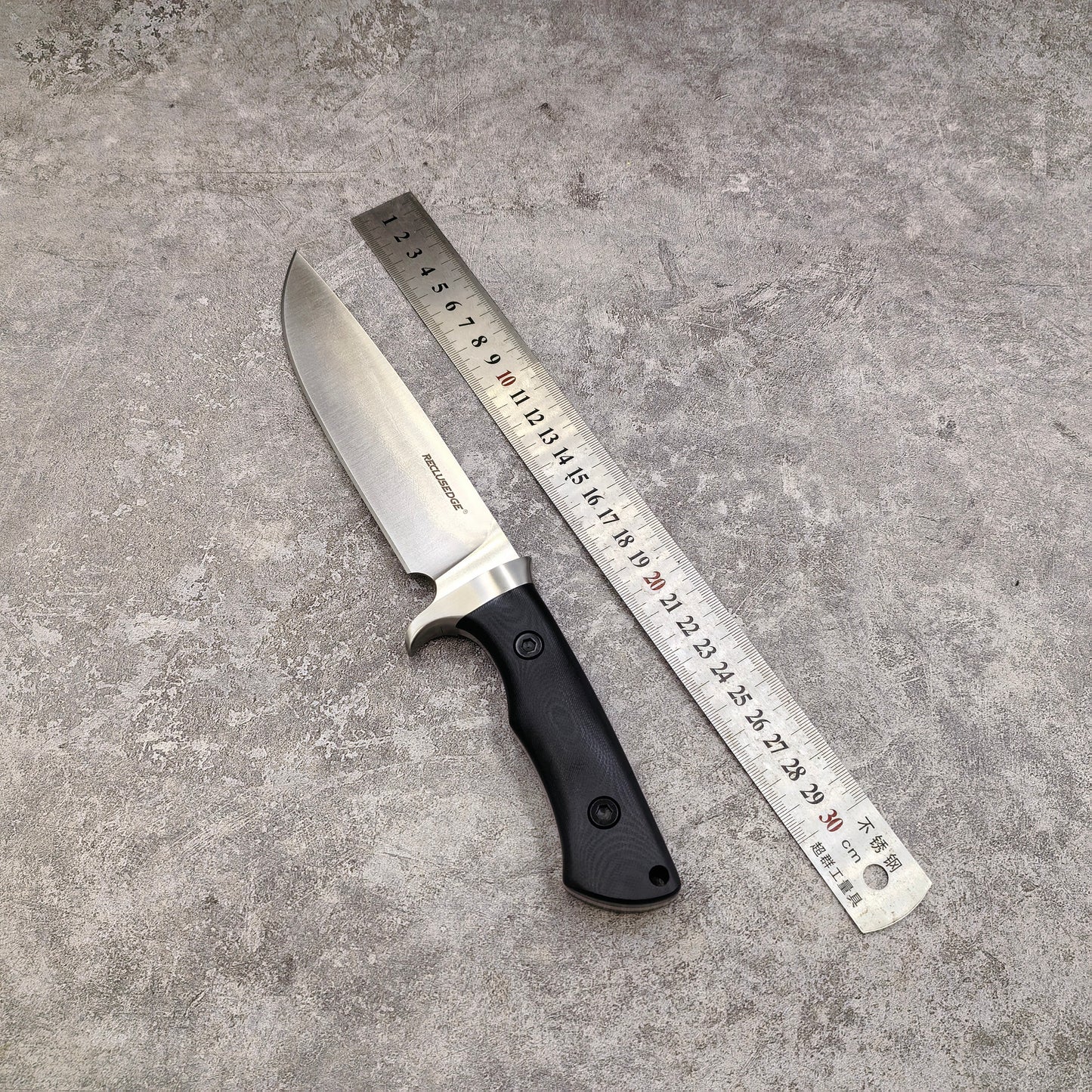 Reclusedge Crocodile Bowie Knife A8 Steel Fixed Blade Knife
