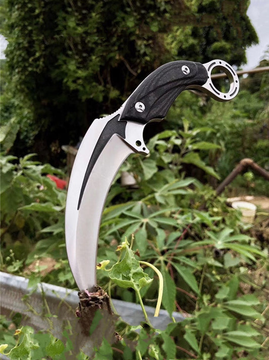 Mirrored Sheen Karambit Fixed Blade Knife