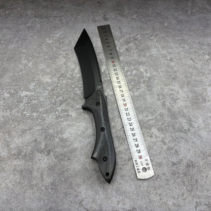 HuLi CPM-3V Steel DLC Coated Fixed Blade Hunting Knife