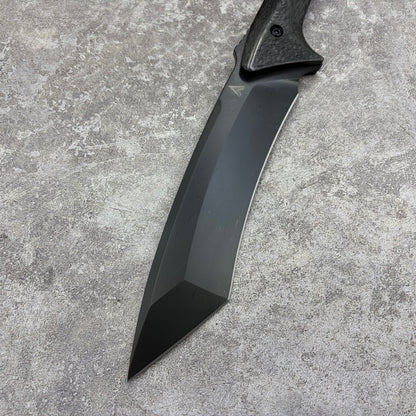 HuLi CPM-3V Steel DLC Coated Fixed Blade Hunting Knife