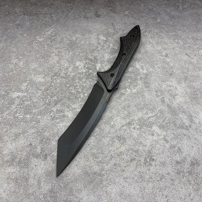 HuLi CPM-3V Steel DLC Coated Fixed Blade Hunting Knife
