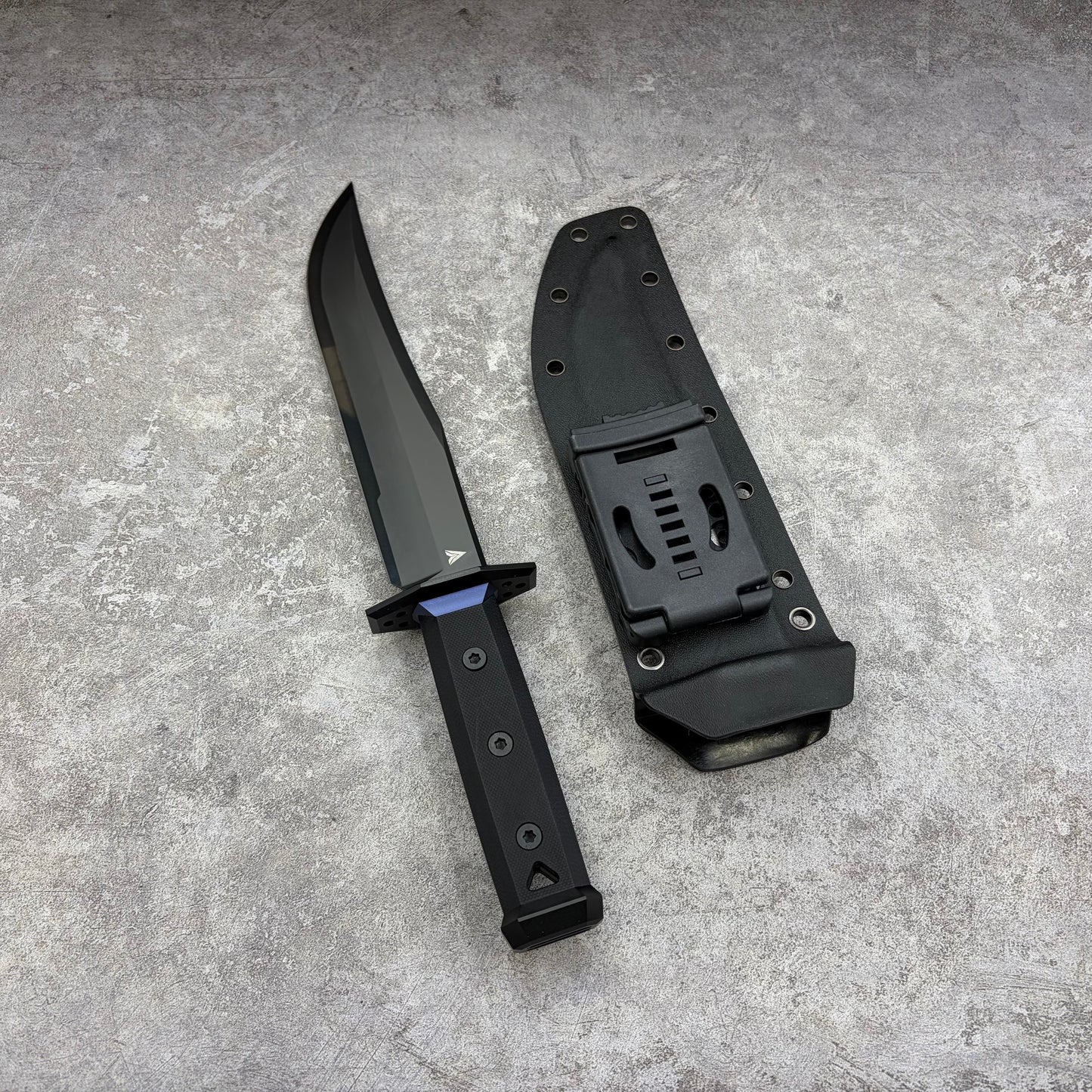 HaiZhua Unimax Steel DLC Coated Black Mirror Finished Fixed Blade Hunting Knife