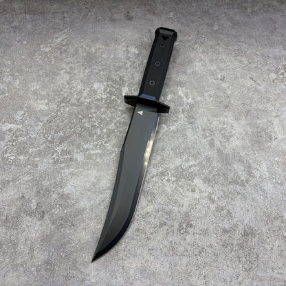 HaiZhua Unimax Steel DLC Coated Black Mirror Finished Fixed Blade Hunting Knife