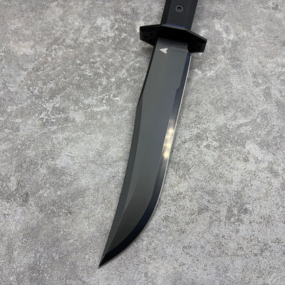 HaiZhua Unimax Steel DLC Coated Black Mirror Finished Fixed Blade Hunting Knife