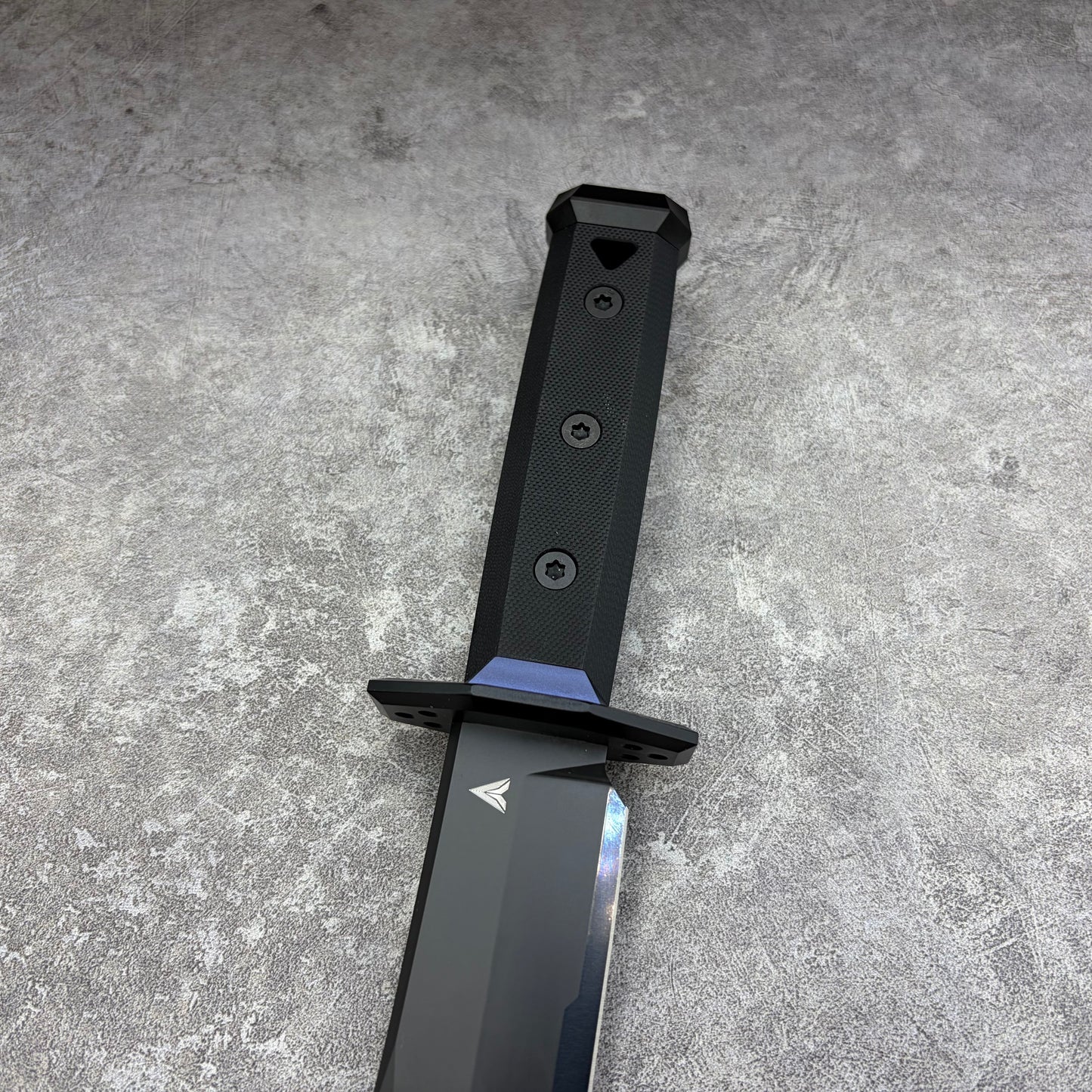 HaiZhua Unimax Steel DLC Coated Black Mirror Finished Fixed Blade Hunting Knife
