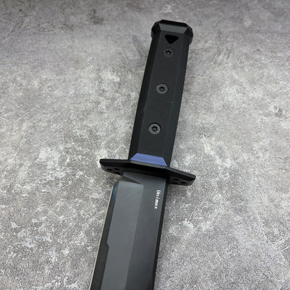 HaiZhua Unimax Steel DLC Coated Black Mirror Finished Fixed Blade Hunting Knife