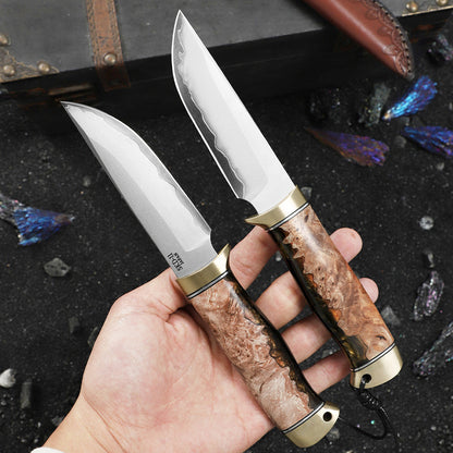 Japan SKD11 Steel Fixed Blade Knife Outdoor Camping Bushcraft