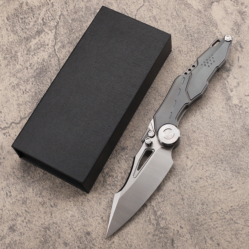 Armour Titanium Handle M390 Blade Folding Knife