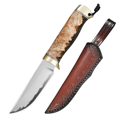 Japan SKD11 Steel Fixed Blade Knife Outdoor Camping Bushcraft