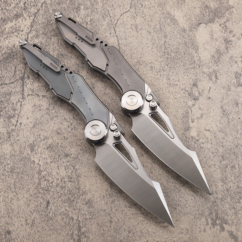 Armour Titanium Handle M390 Blade Folding Knife