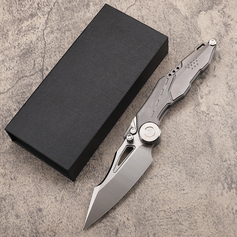 Armour Titanium Handle M390 Blade Folding Knife