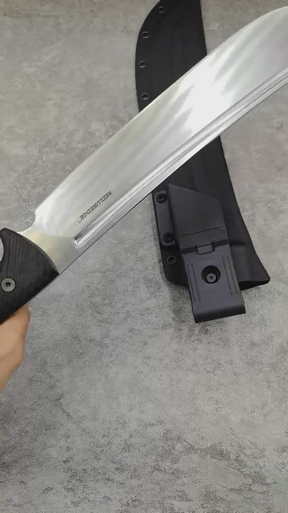 Reclusedge FengRen Tactical DC53 Steel Fixed Blade Knife Bowie Knife