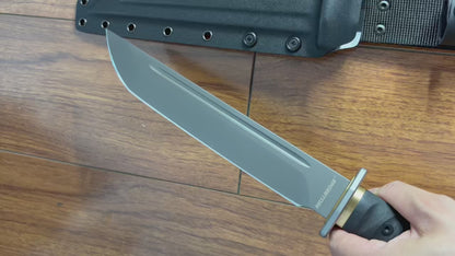 Reclusedge JieDuShi Tactical DC53 Steel Fixed Blade Knife Japanese Samurai Kanata