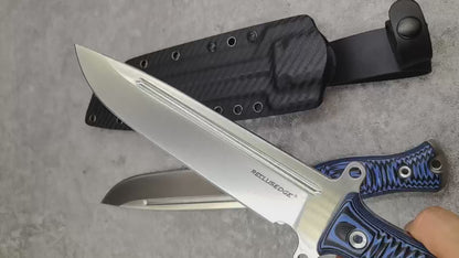 Reclusedge Light Gemini A8 Steel G10 Handle Fixe Blade Bowie Knife